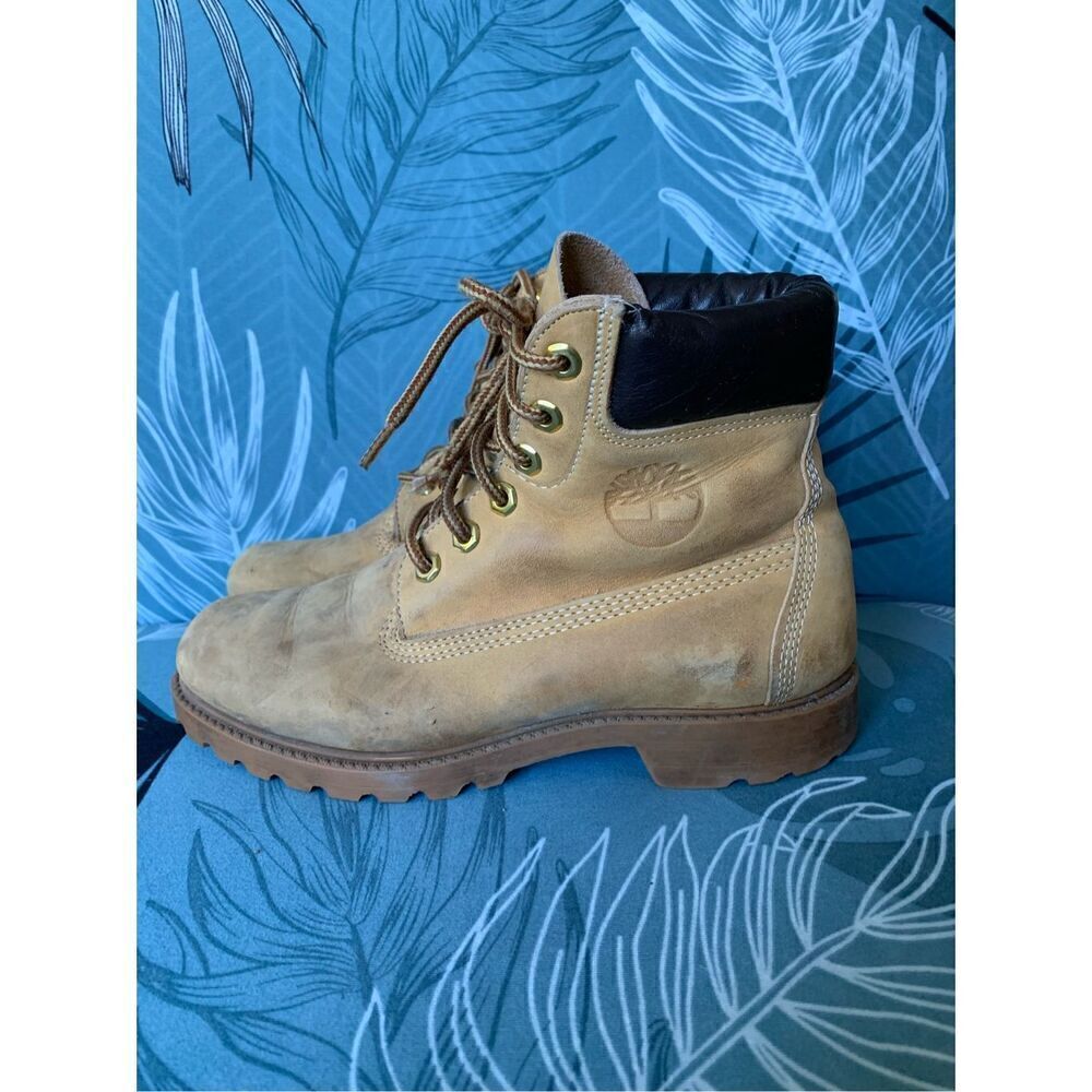 Timberland Classic 6" Waterproof Tan hiking work ankle Boots 10361 Women's 7